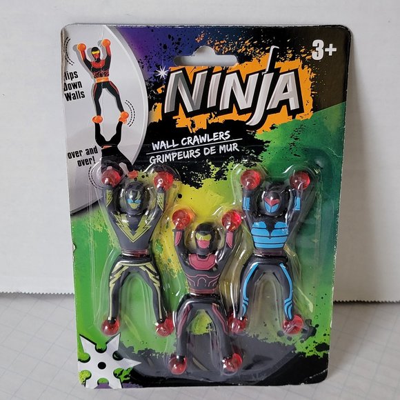 New Ninja Wall Crawlers Climbers Flip Tumble Roll Toy Gift 3+ - Picture 1 of 7